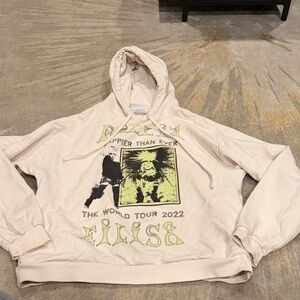 Billie Eilish Hoodie Sweatshirt Womens Unisex size L Happier Than Ever Tour 2022